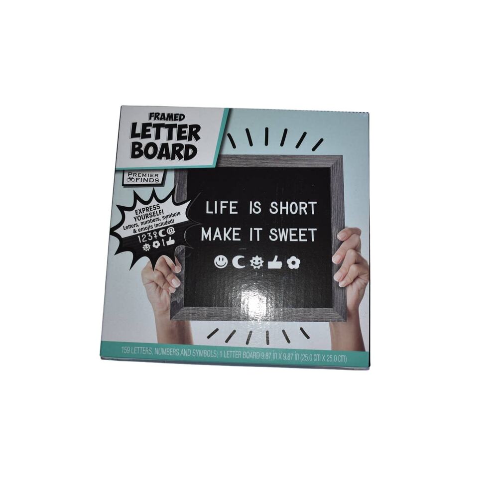 New Framed Letter Message Board 159 Letters, Numbers and Symbols Word Sign